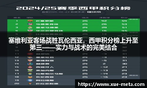 塞维利亚客场战胜瓦伦西亚，西甲积分榜上升至第三——实力与战术的完美结合